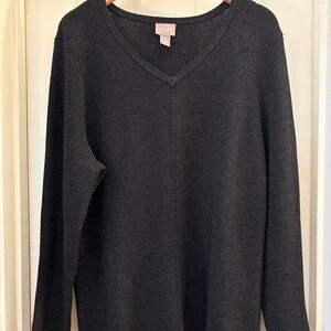 Chico's Classic Black V-Neck Sweater